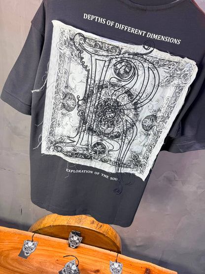T-Shirt oversize Depths of Different Dimensions — Anthracite 5148
