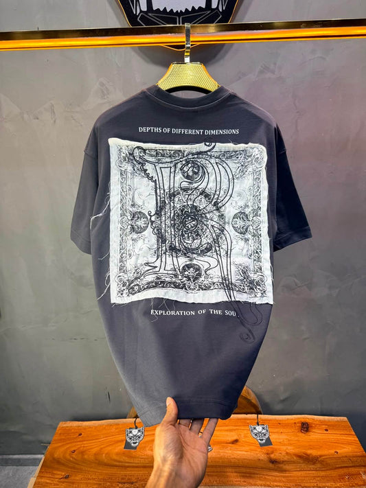 T-Shirt oversize Depths of Different Dimensions — Anthracite 5148