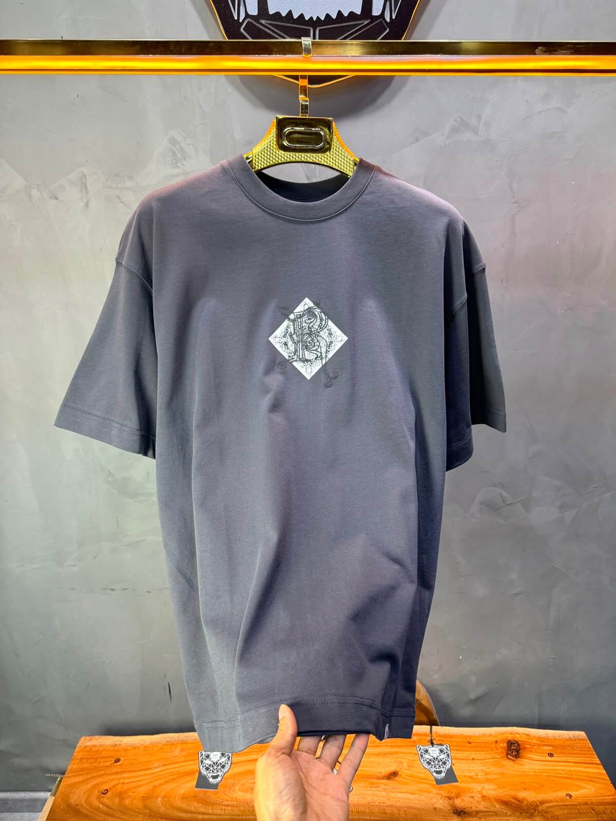 T-Shirt oversize Depths of Different Dimensions — Anthracite 5148