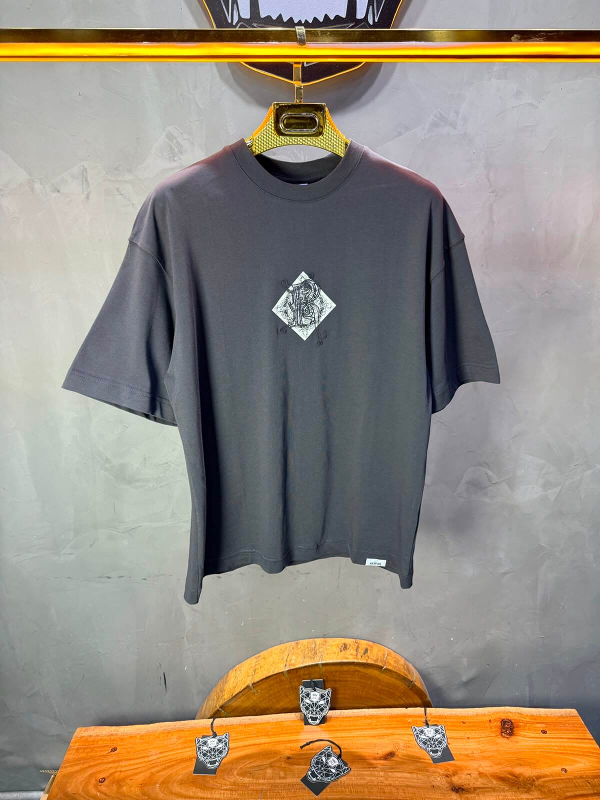 T-Shirt oversize Depths of Different Dimensions — Anthracite 5148