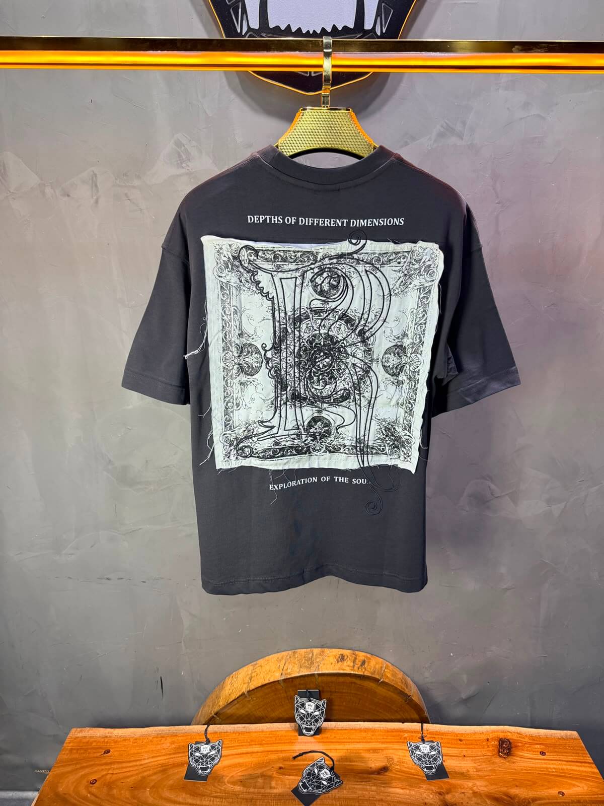 T-Shirt oversize Depths of Different Dimensions — Anthracite 5148