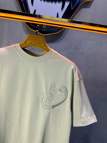T-Shirt Oversize Beige — Calligraphie "Waw" 5105