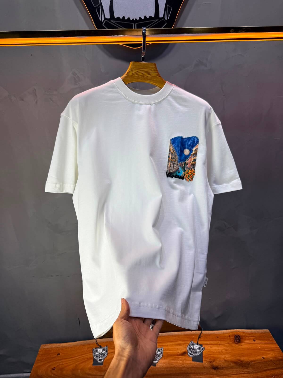 T-Shirt Oversize Vincent — Blanc 5183