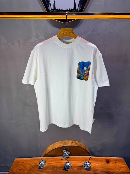 T-Shirt Oversize Vincent — Blanc 5183