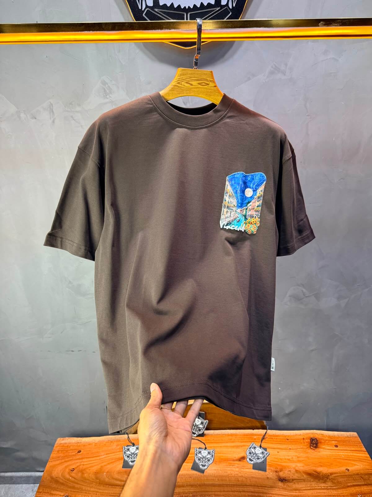 T-Shirt Oversize Vincent — Brown 5183