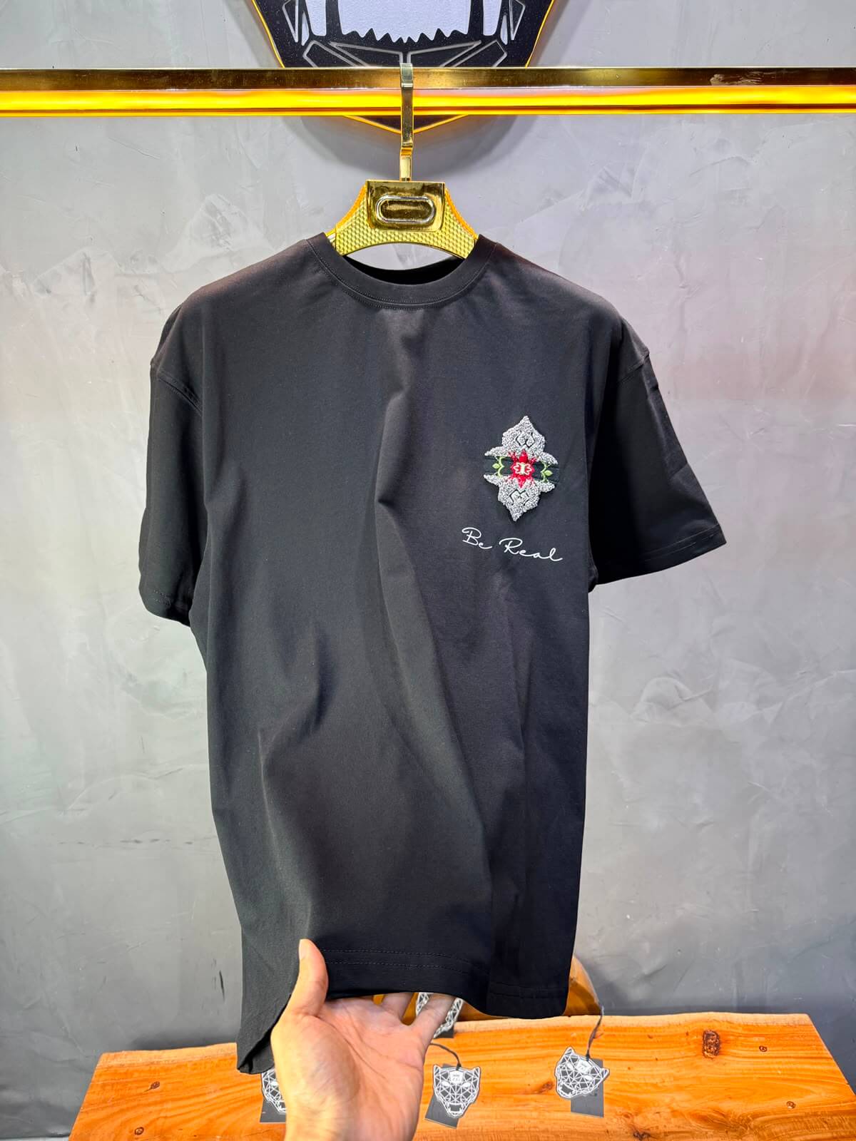 T-Shirt Oversize Be Real — Noir 5176