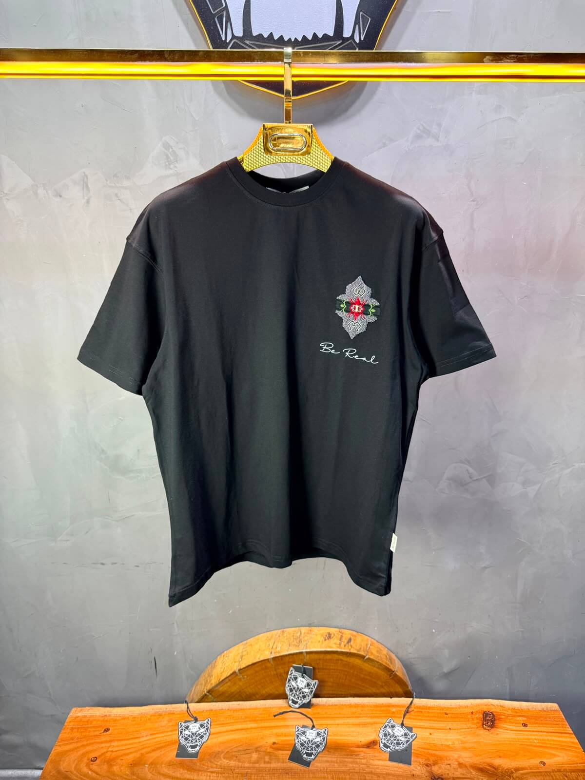 T-Shirt Oversize Be Real — Noir 5176