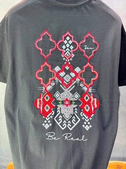 T-Shirt Oversize Be Real — Noir 5176