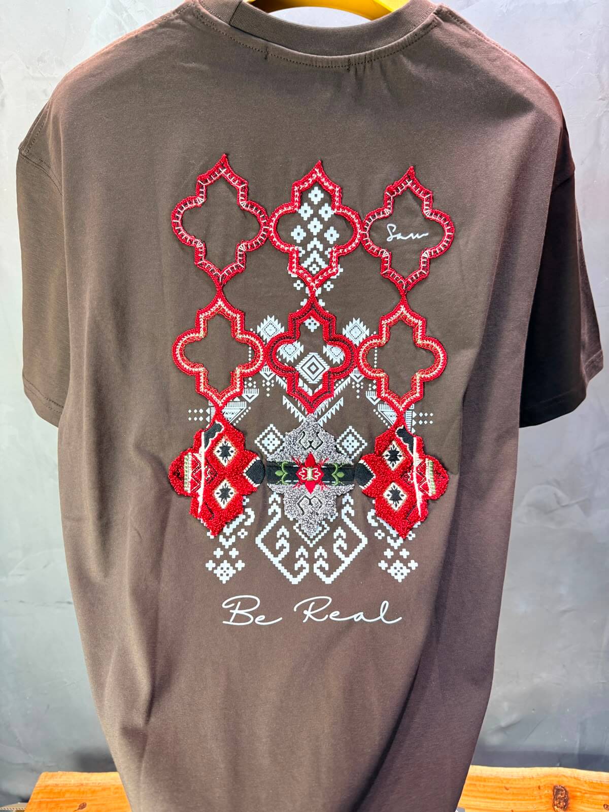 T-Shirt Oversize Be Real — Brown 5176
