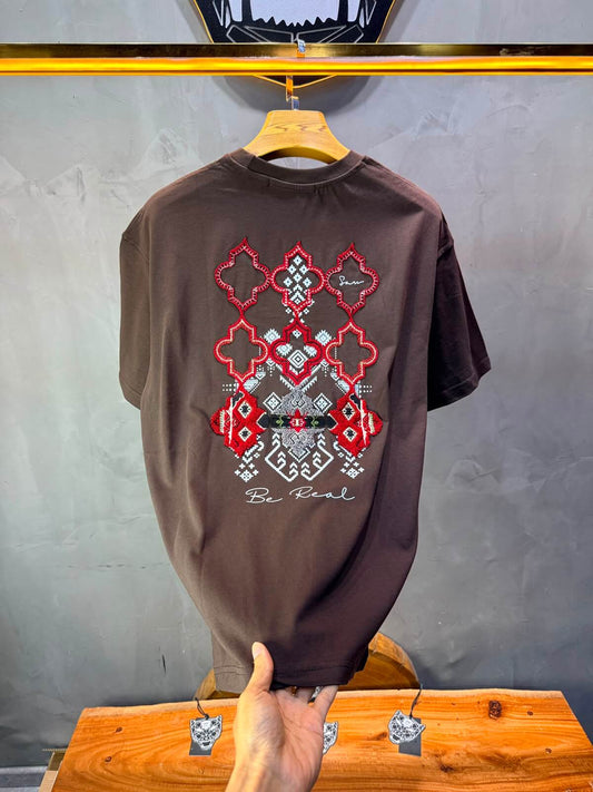 T-Shirt Oversize Be Real — Brown 5176