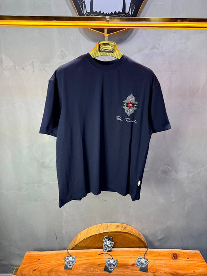 T-Shirt Oversize Be Real — Navy Blue 5176