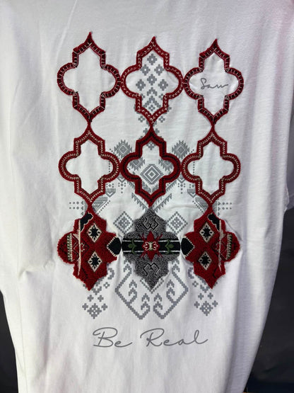 T-Shirt Oversize Be Real — Blanc 5176