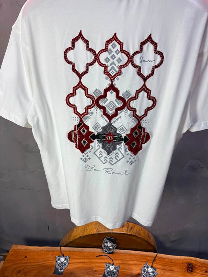 T-Shirt Oversize Be Real — Blanc 5176