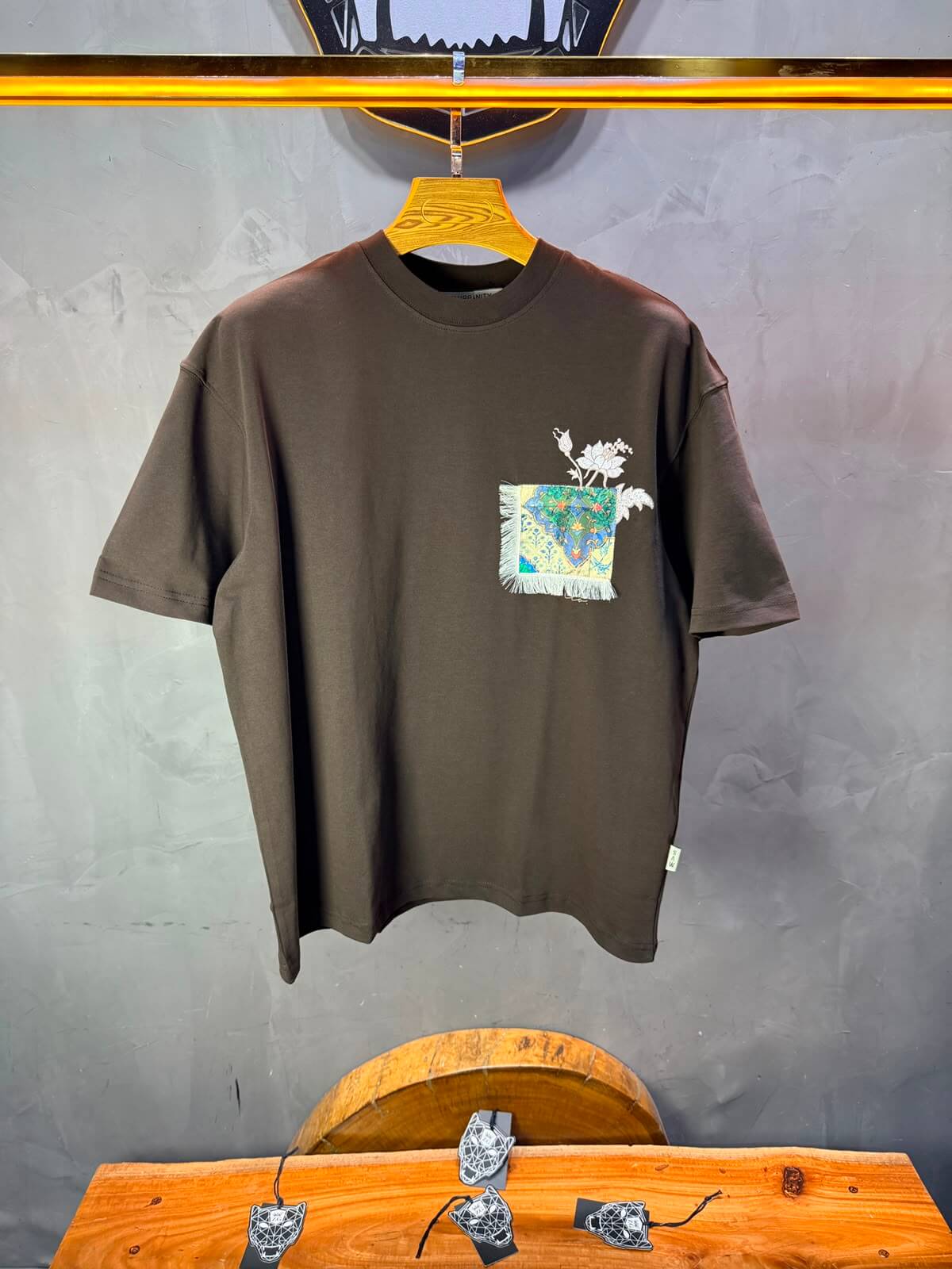 T-Shirt OverSize Sean Cleo — Brown 5156