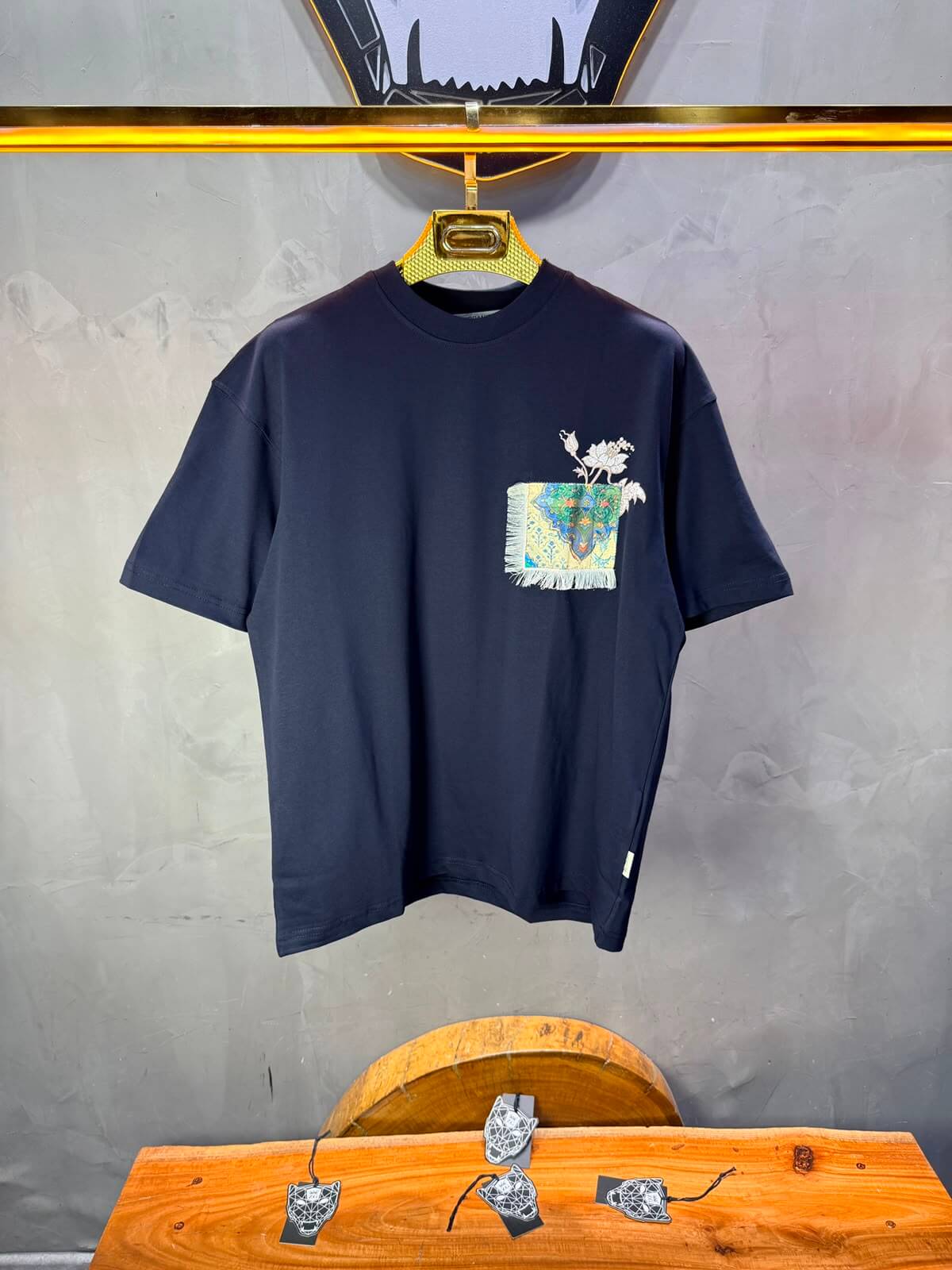 T-Shirt OverSize Sean Cleo — Navy Blue 5156