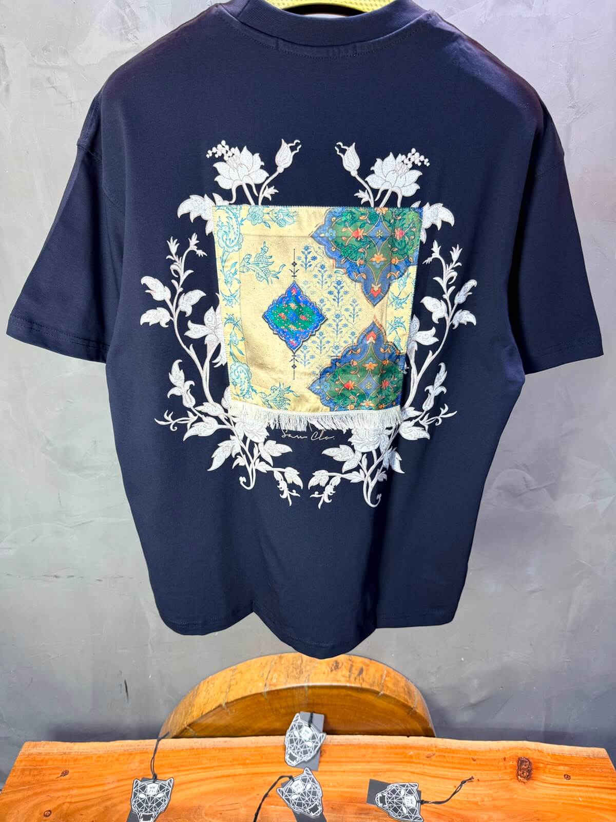 T-Shirt OverSize Sean Cleo — Navy Blue 5156