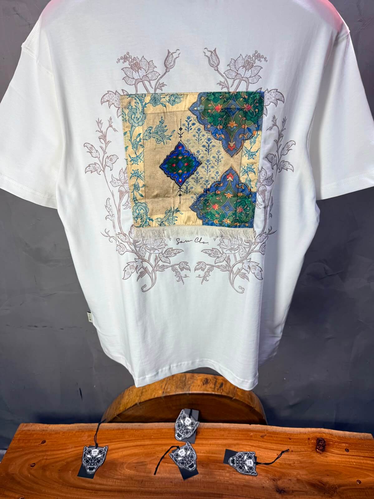 T-Shirt OverSize Sean Cleo — Blanc 5156