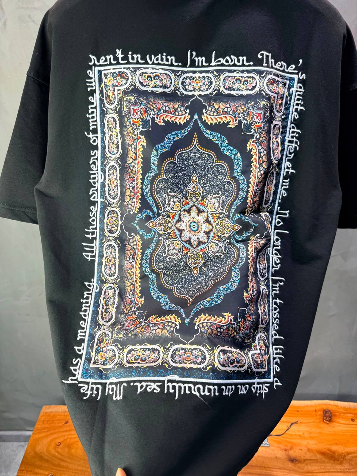 T-Shirt All Those Prayers — Noir 4208