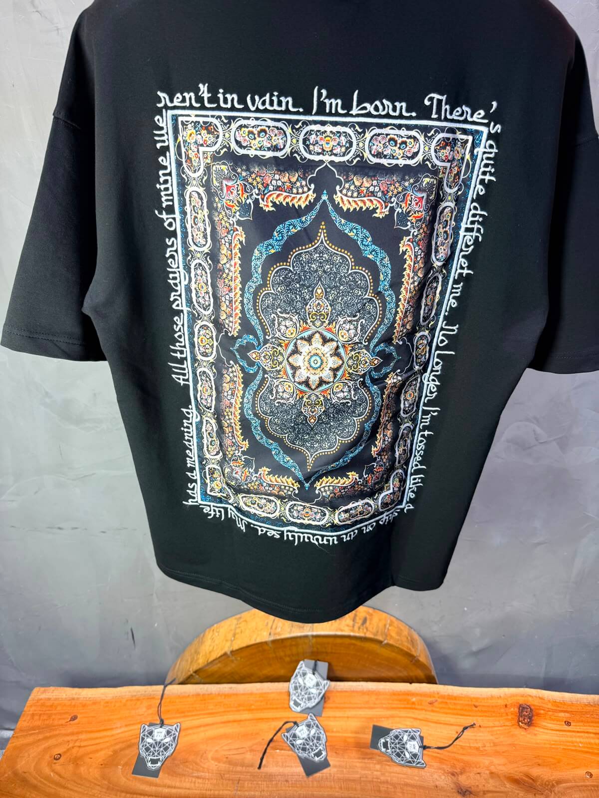 T-Shirt All Those Prayers — Noir 4208