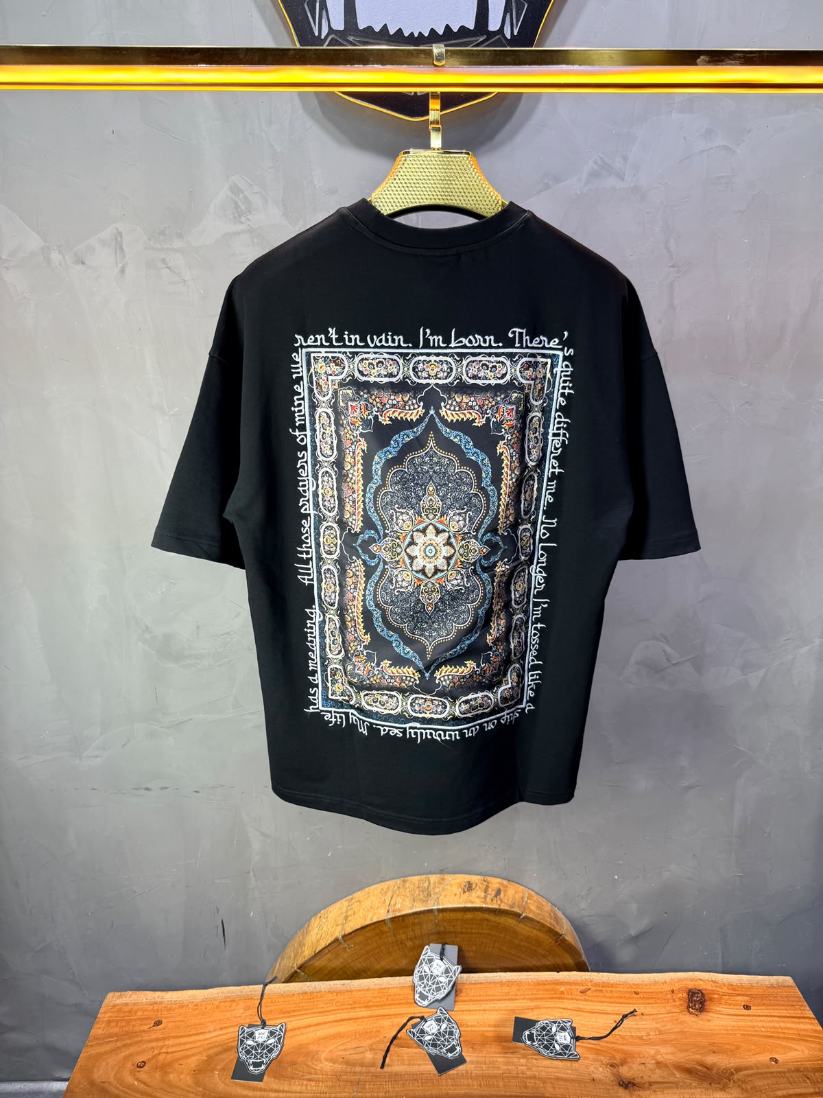 T-Shirt All Those Prayers — Noir 4208