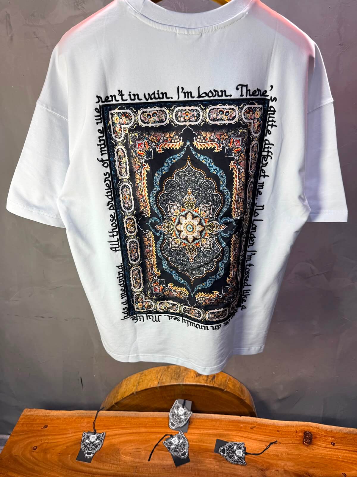 T-Shirt All Those Prayers — Blanc 4208
