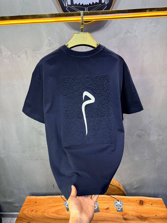 T-Shirt Oversize Meem — Navy Blue 5082