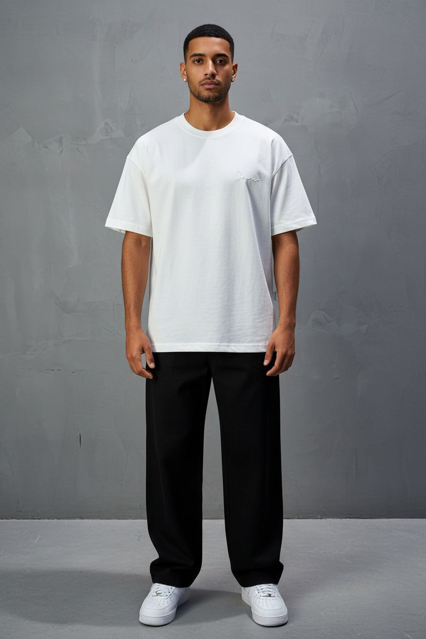 T-Shirt Oversize Meem — Blanc 5082