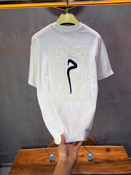 T-Shirt Oversize Meem — Blanc 5082