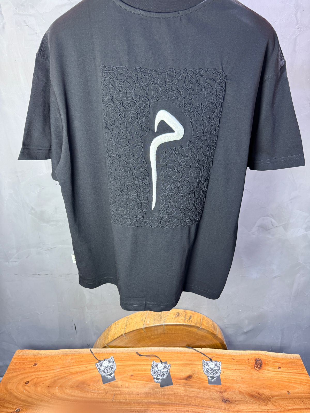 T-Shirt Oversize Meem — Noir 5082