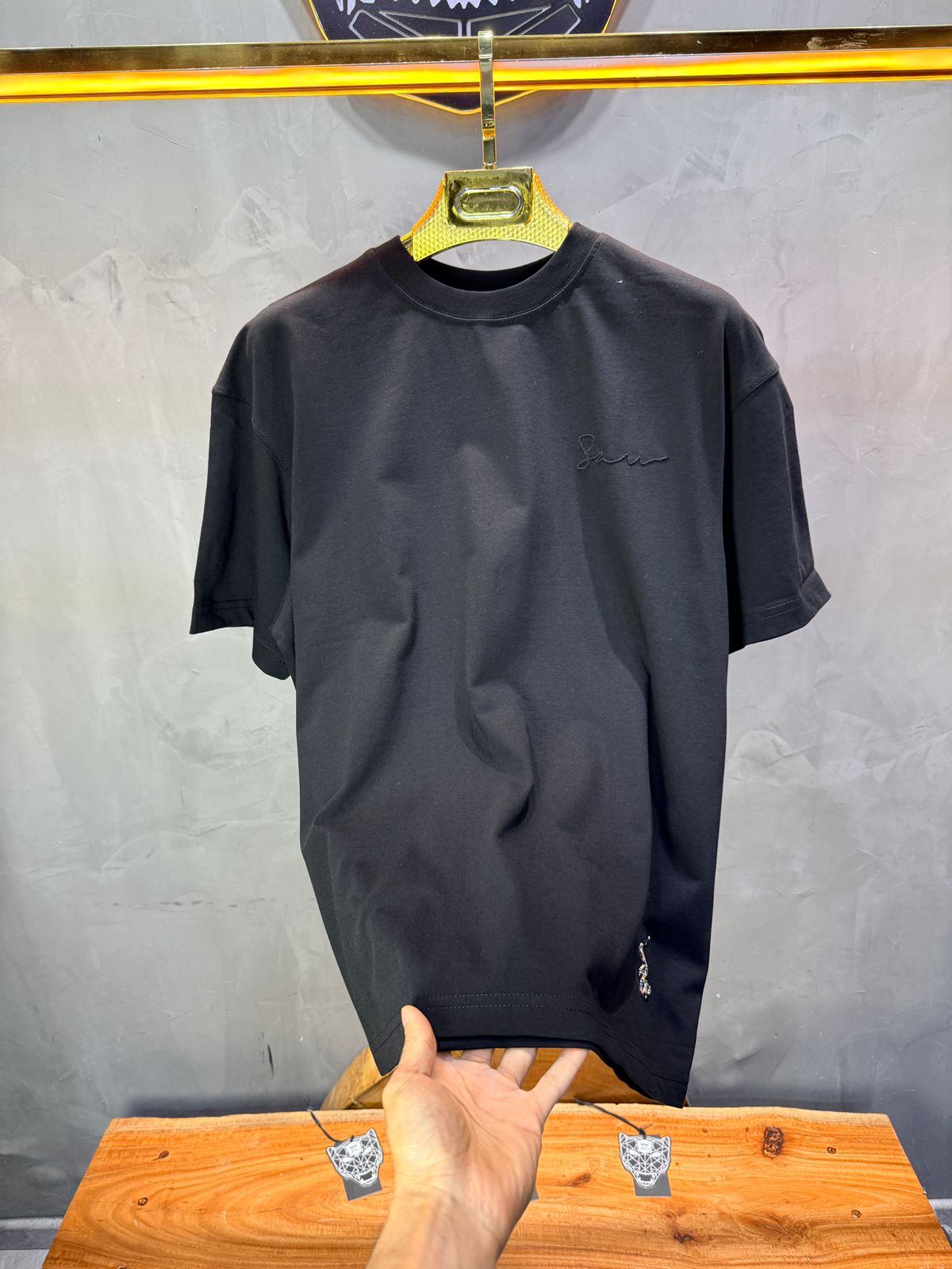 T-Shirt Oversize Meem — Noir 5082