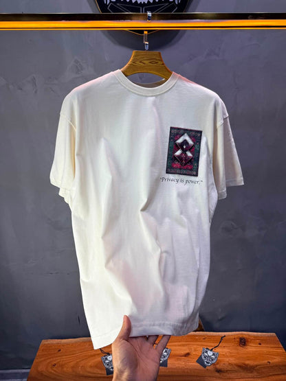 T-Shirt Oversize  Privacy is Power — Beige 5138
