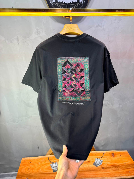 T-Shirt Oversize  Privacy is Power — Noir 5138