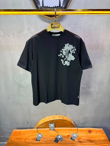 T-Shirt Oversize Urbanity Floral Baroque — Noir 5121