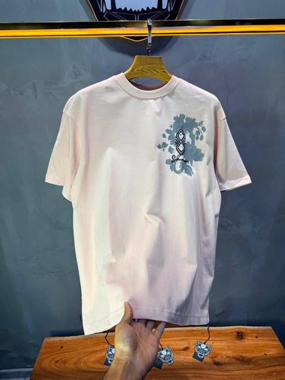 T-Shirt Oversize Urbanity Floral Baroque — Rose 5121