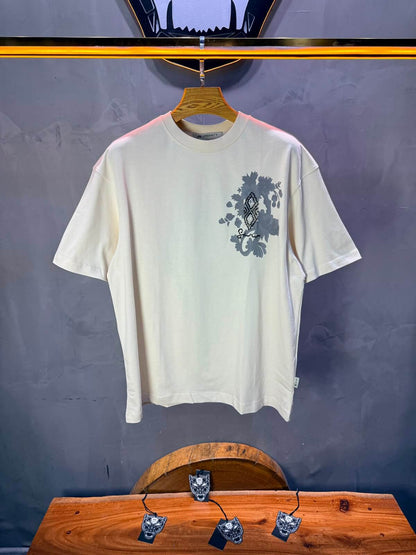T-Shirt Oversize Urbanity Floral Baroque — Beige 5121