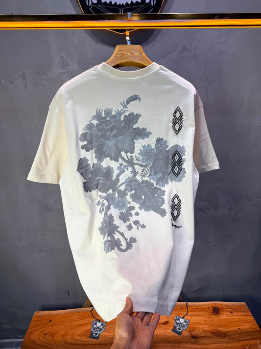 T-Shirt Oversize Urbanity Floral Baroque — Beige 5121
