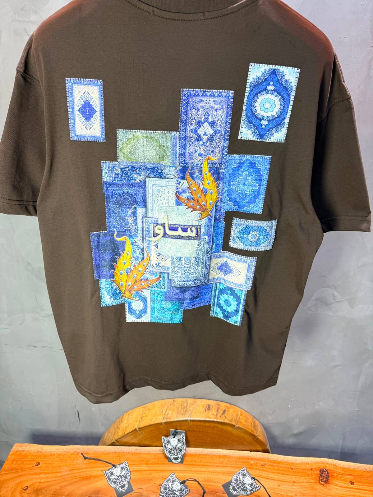 T-Shirt Saw Oversize Brown 5081