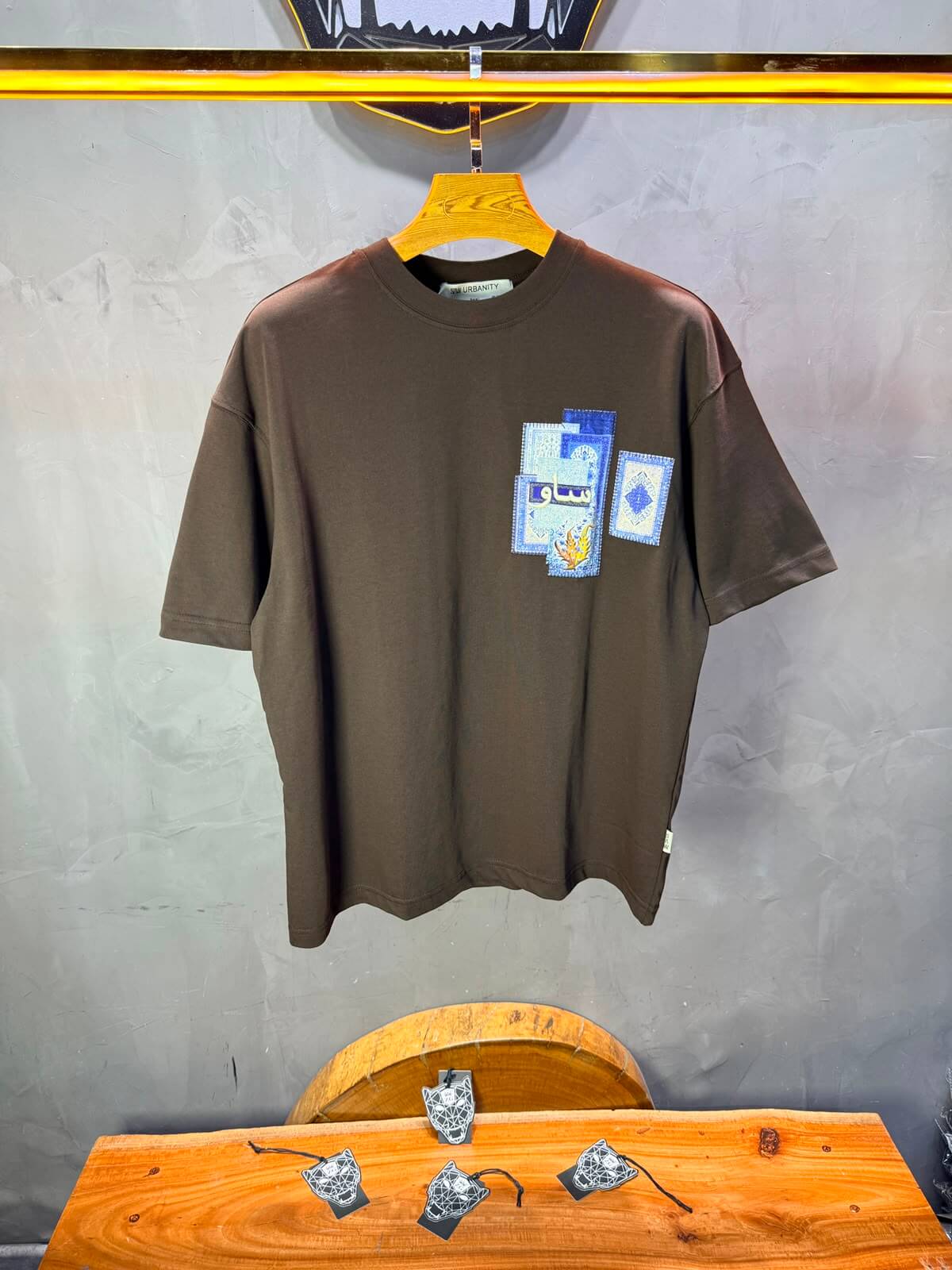 T-Shirt Saw Oversize Brown 5081