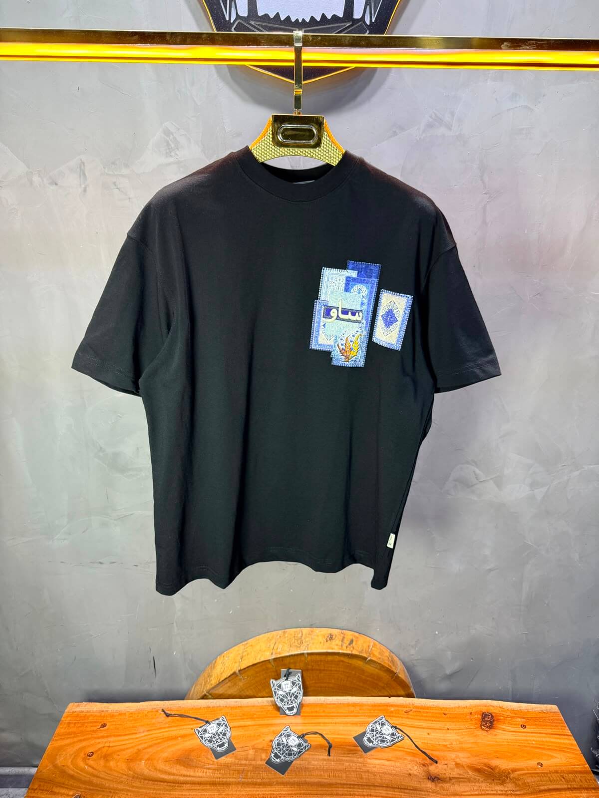 T-Shirt Saw Oversize Noir 5081
