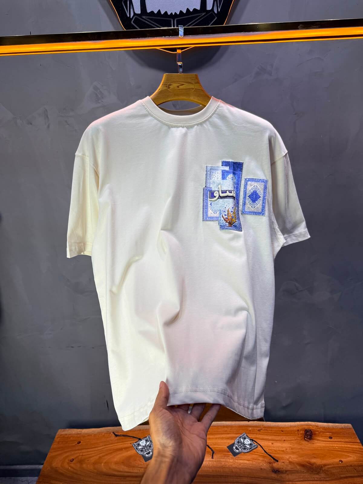 T-Shirt Saw Oversize — Beige 5081