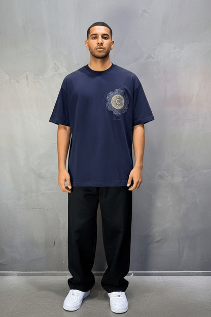 T-Shirt Oversize Receive — Navy Blue 5098