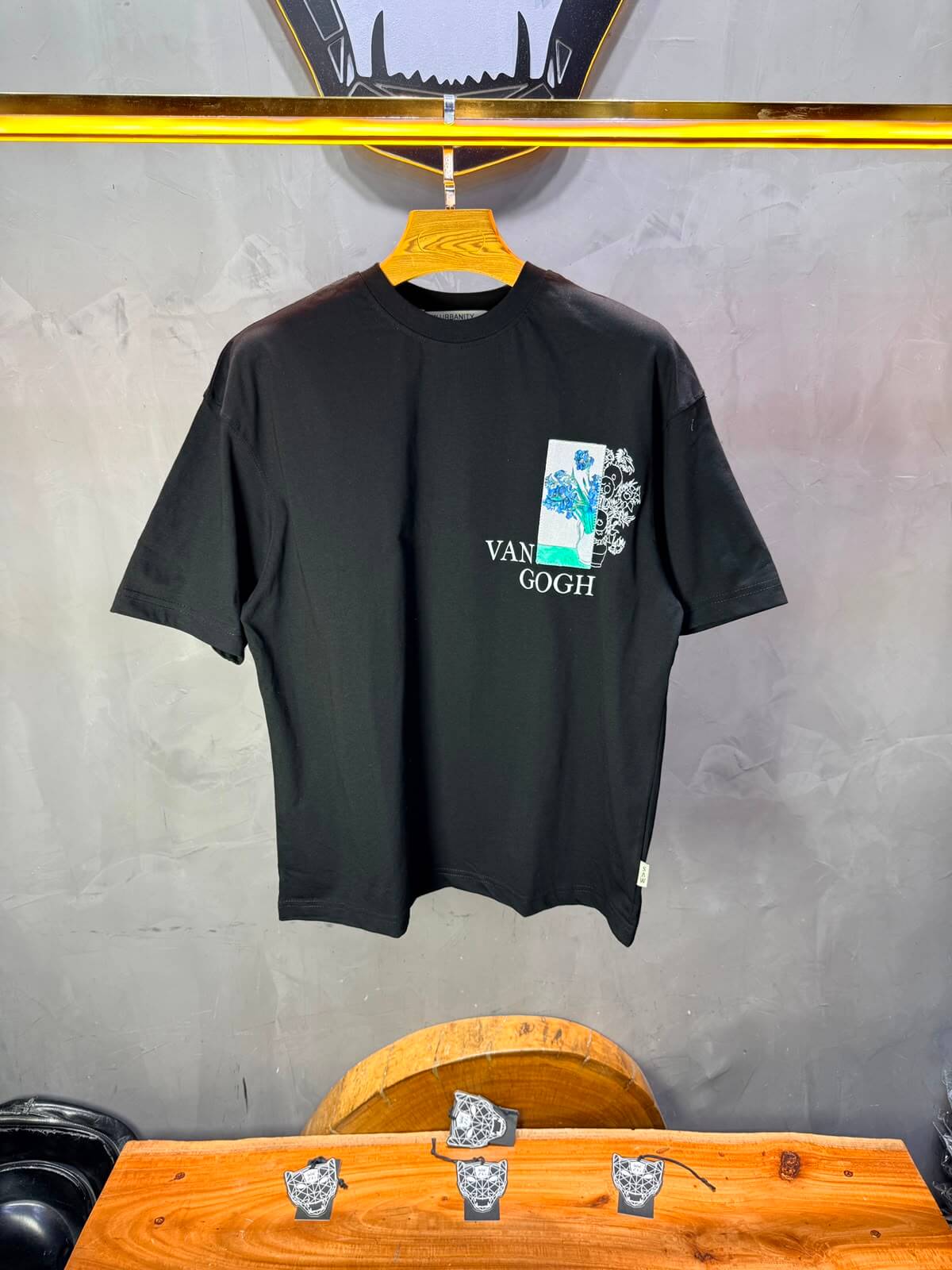T-Shirt Van Gogh Irises — Noir 5141