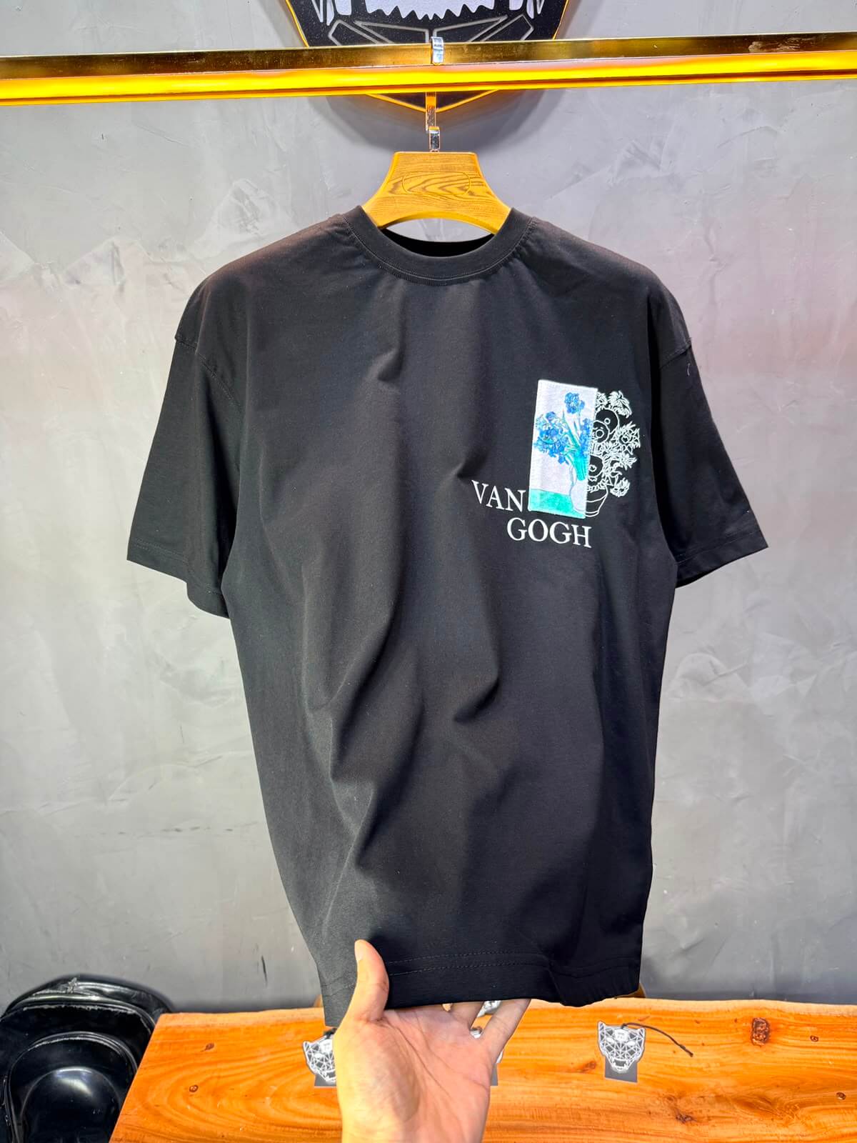T-Shirt Van Gogh Irises — Noir 5141