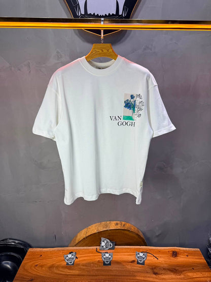 T-Shirt Van Gogh Irises — Blanc 5141