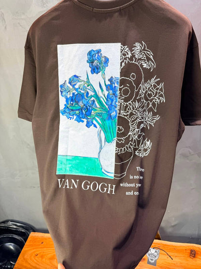 T-Shirt Van Gogh Irises — Brown 5141