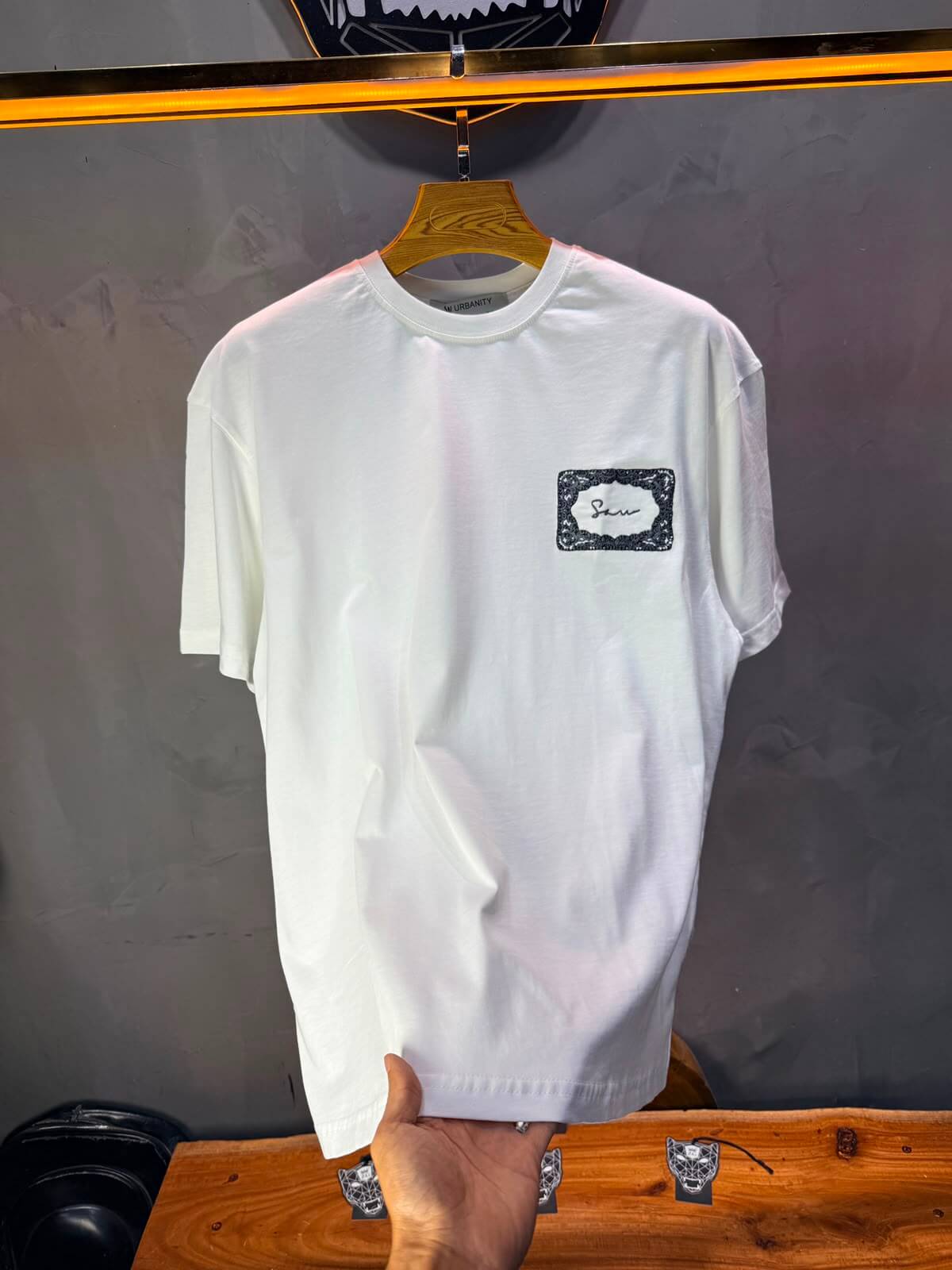 T-Shirt SAW Tiger Floral — Blanc 5163
