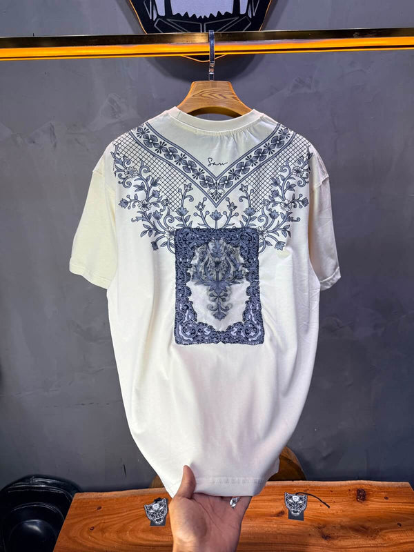 T-Shirt SAW Tiger Floral — Beige 5163