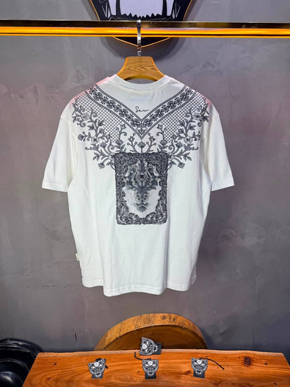 T-Shirt SAW Tiger Floral — Blanc 5163