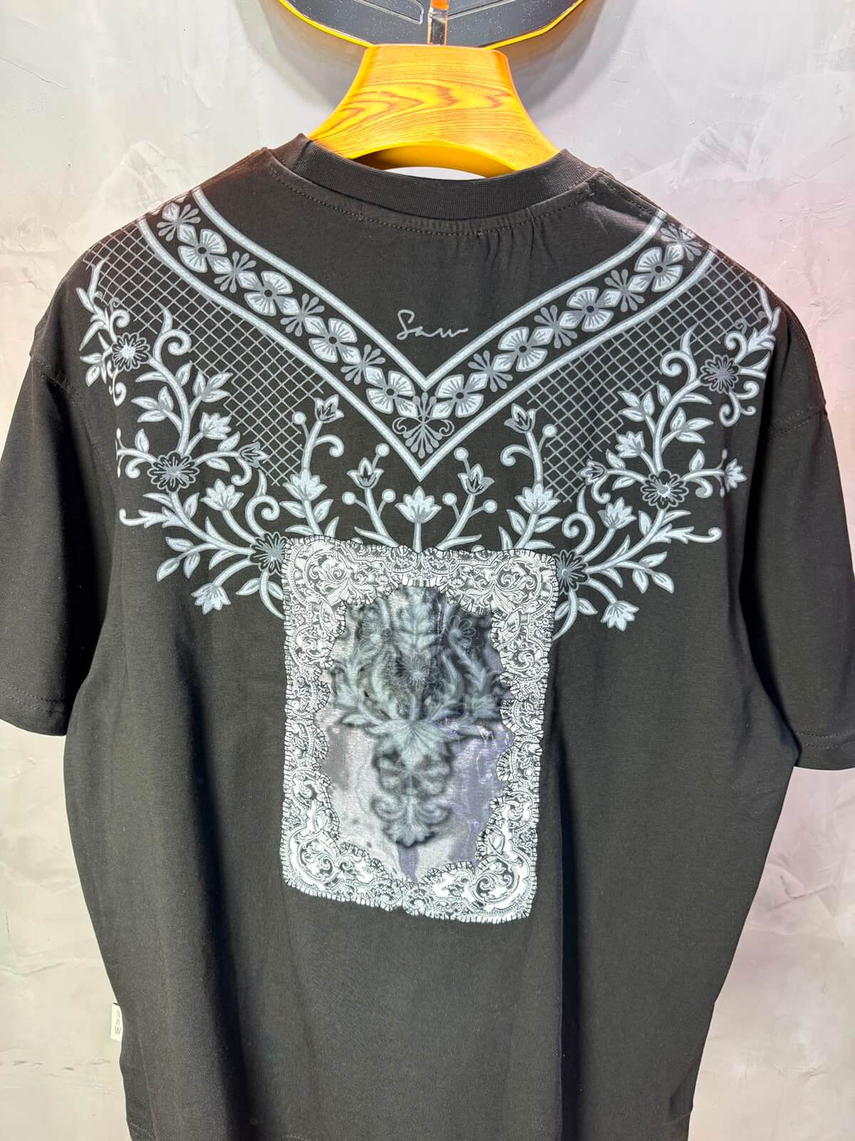 T-Shirt SAW Tiger Floral — Noir 5163