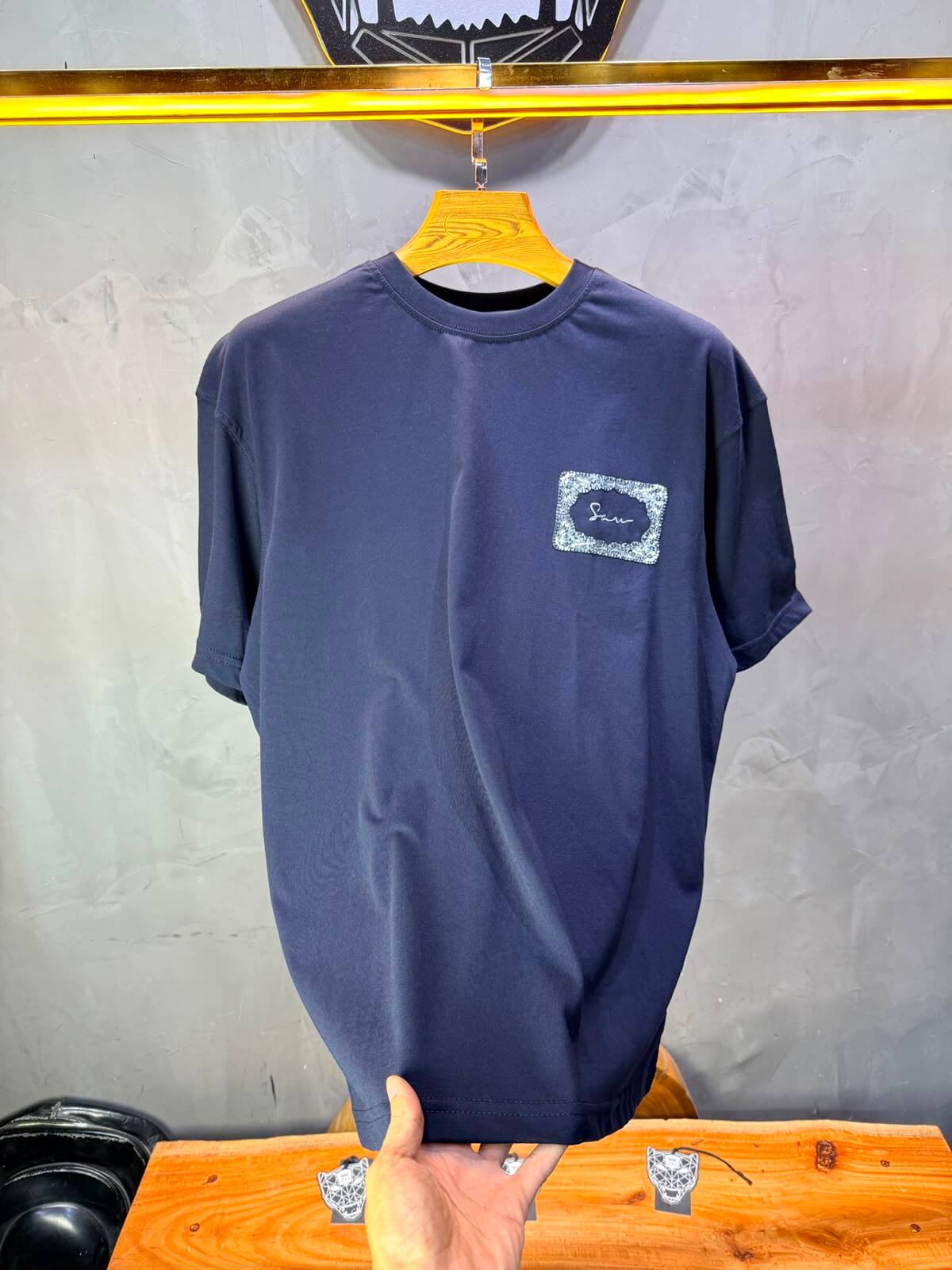 T-Shirt SAW Tiger Floral — Bleu Marine 5163